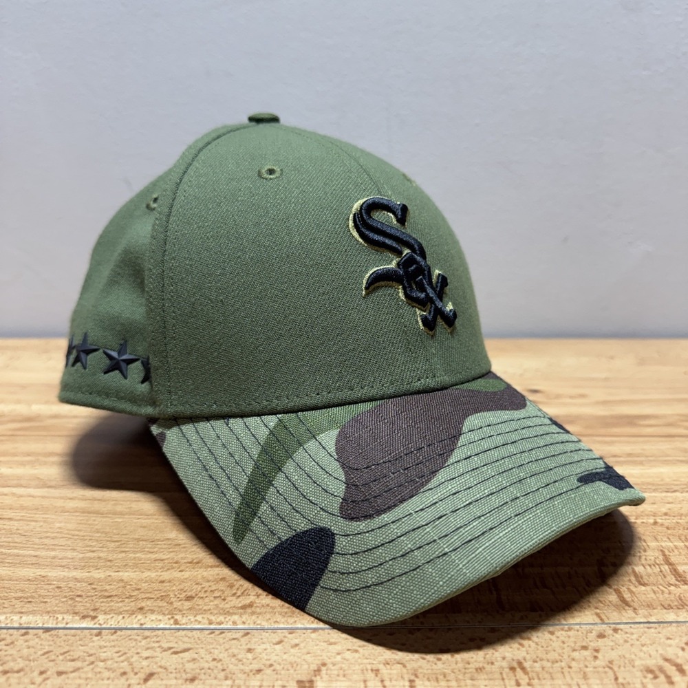 Chicago White Sox New Era 39THIRTY Armed Forces Cap Camouflage MLB Baseball S/M